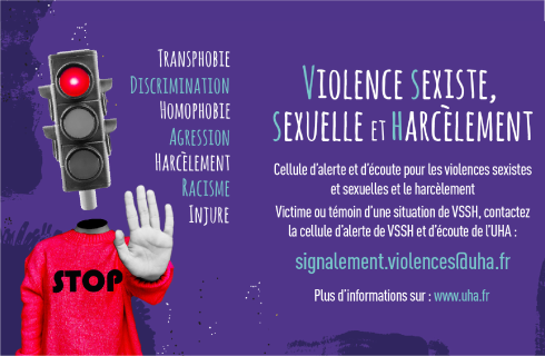 L'UHA s'engage contre les violences sexistes, sexuelles, et transphobes dans l'enseignement supérieur