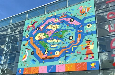 Une fresque interactive à la Fonderie