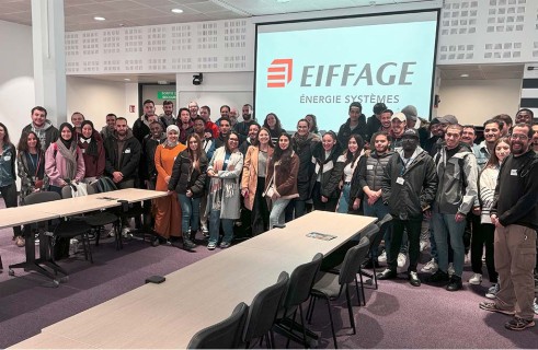 Des étudiants de master en visite chez Eiffage