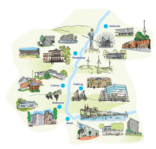 Carte - Eucor - Le Campus européen